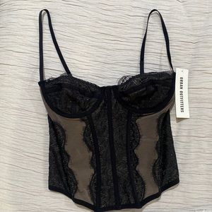 Urban outfitters lace corset top
